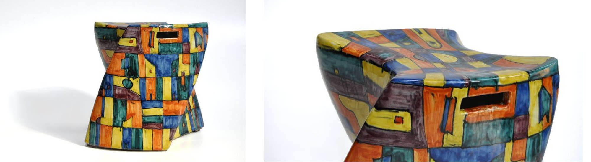 Sgabello ceramicha Torsonudo